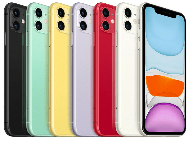 APPLE iPhone 11, Blanco, 128 GB, 6.1", iOS + Adaptador de corriente, USB-C de 20 W