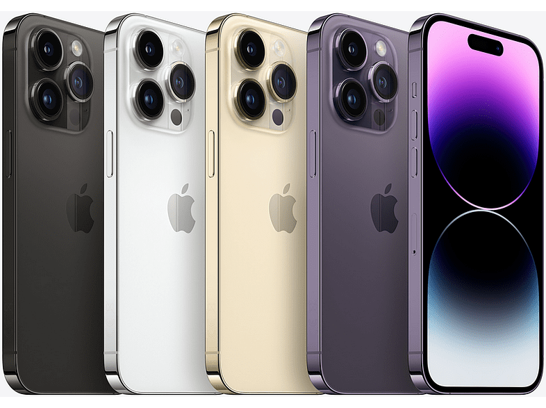 APPLE iPhone 14 Pro Max, Negro espacial, 256 GB, 5G, 6.7" + Adaptador de corriente, USB-C de 20 W