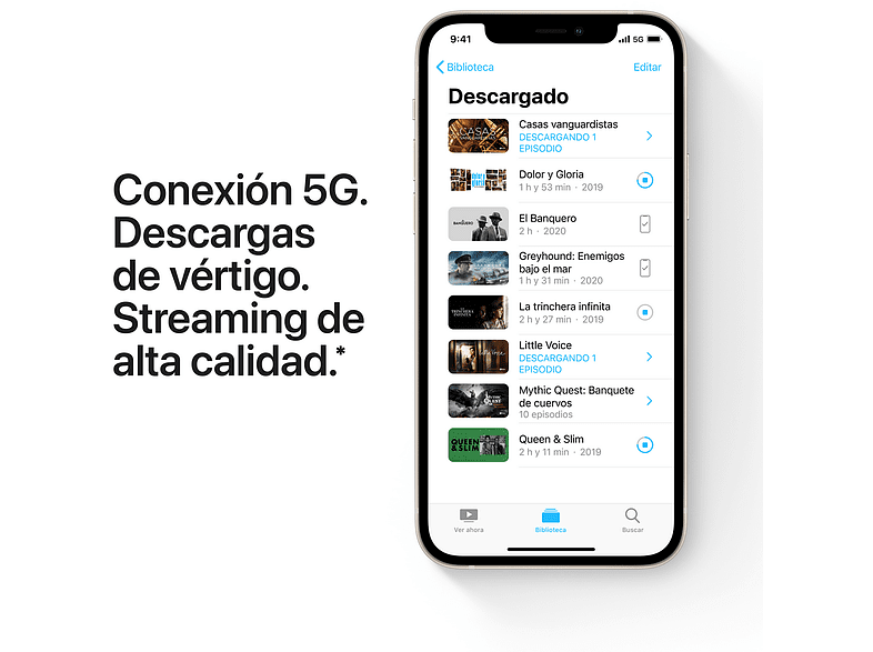 APPLE iPhone 12, Blanco, 128 GB, 5G, 6.1" + Adaptador de corriente, USB-C de 20 W