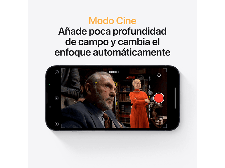 APPLE iPhone 13, Medianoche, 128 GB, 5G, 6.1", iOS + Adaptador de corriente, USB-C de 20 W