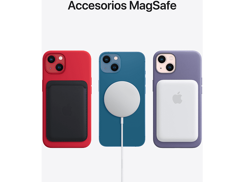 APPLE iPhone 13, Medianoche, 128 GB, 5G, 6.1", iOS + Adaptador de corriente, USB-C de 20 W