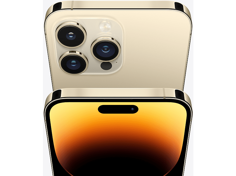 APPLE iPhone 14 Pro, Oro, 256 GB, 5G, 6.1", iOS + Adaptador de corriente, USB-C de 20 W