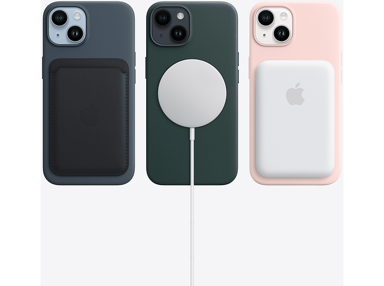 APPLE iPhone 14 Plus, Medianoche, 128GB, 5G, 6.7 ", iOS + Adaptador de corriente, USB-C de 20 W