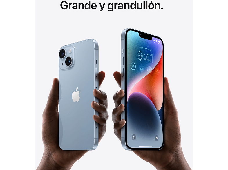 APPLE iPhone 14 Plus, Medianoche, 128GB, 5G, 6.7 ", iOS + Adaptador de corriente, USB-C de 20 W
