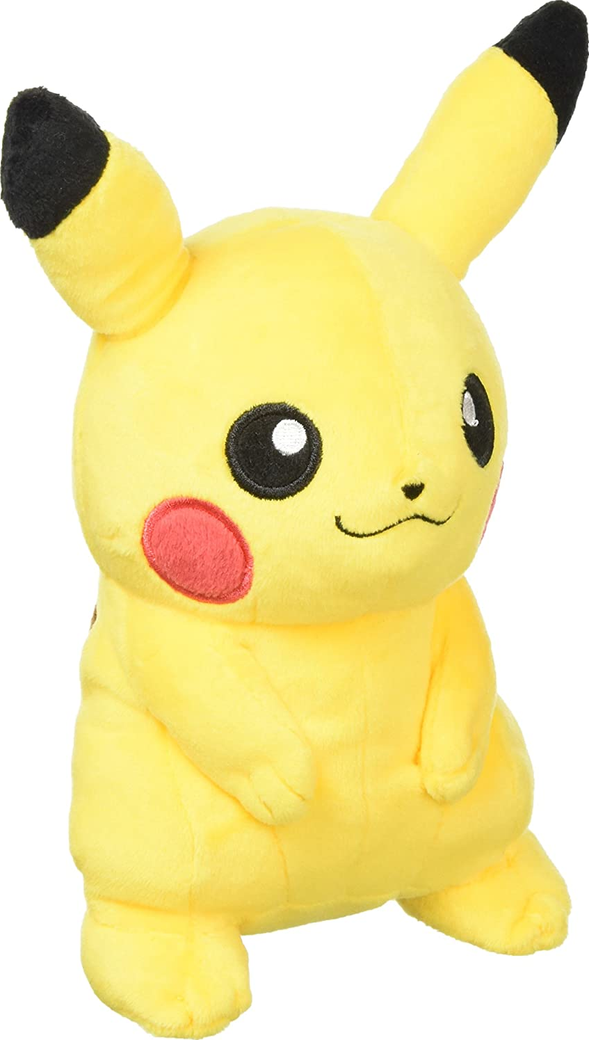 SANEI Pokémon - All Star Collection: Pikachu - Plüschfigur (Gelb/Schwarz/Rot)