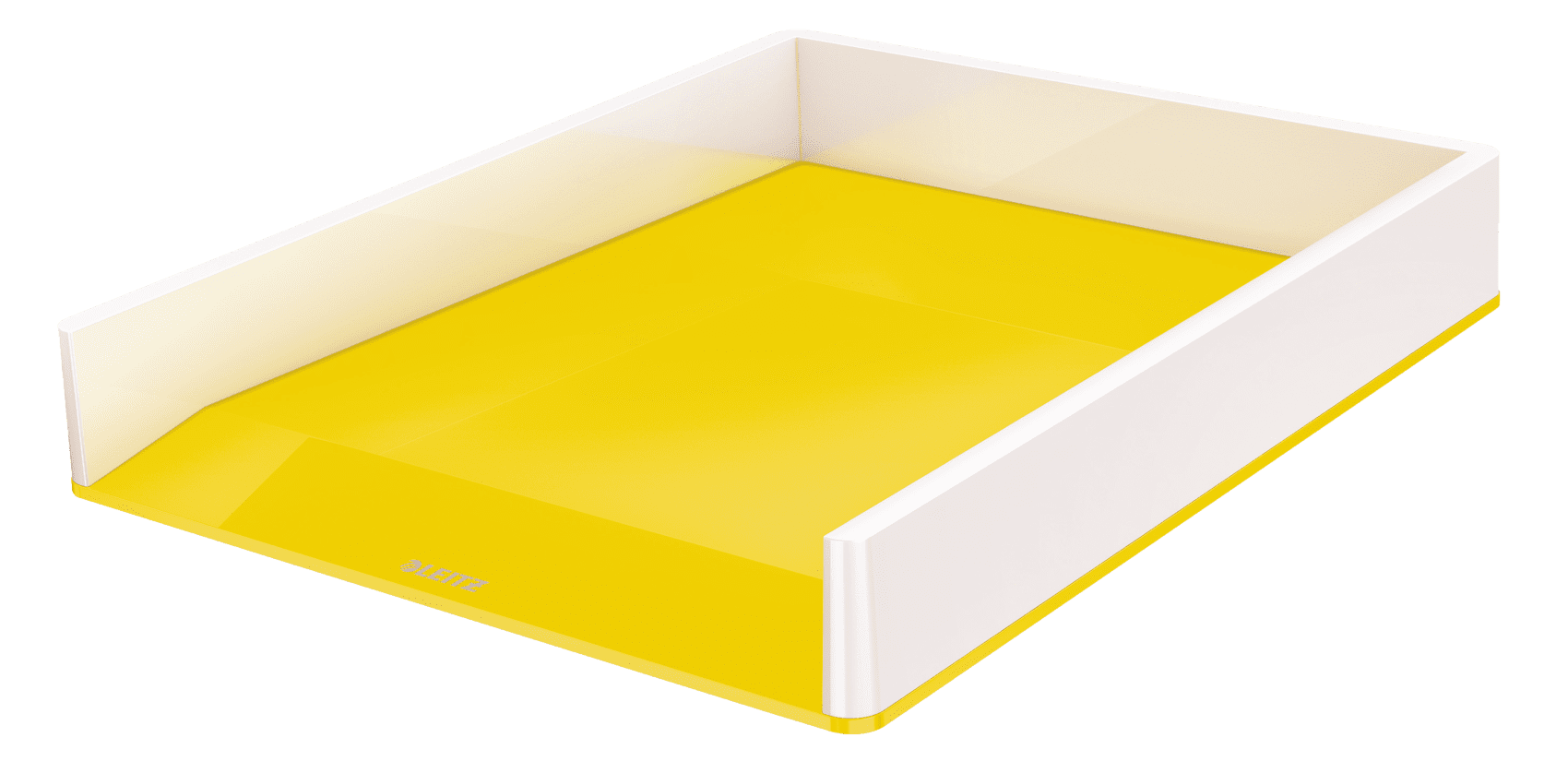 LEITZ WOW kettős színhatású irattálca, fehér-sárga (53611016)