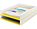 LEITZ WOW kettős színhatású irattálca, fehér-sárga (53611016)