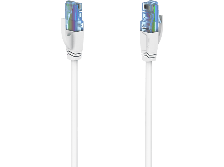 HAMA 00200677 - Netzwerkkabel, 10 m, Cat-6A, Gbit/s, Weiss