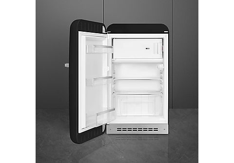 SMEG FAB10LBL5 Kühlschrank mit Gefrierfach, Türanschlag Links (E, 970 mm  hoch, Schwarz) online kaufen | MediaMarkt