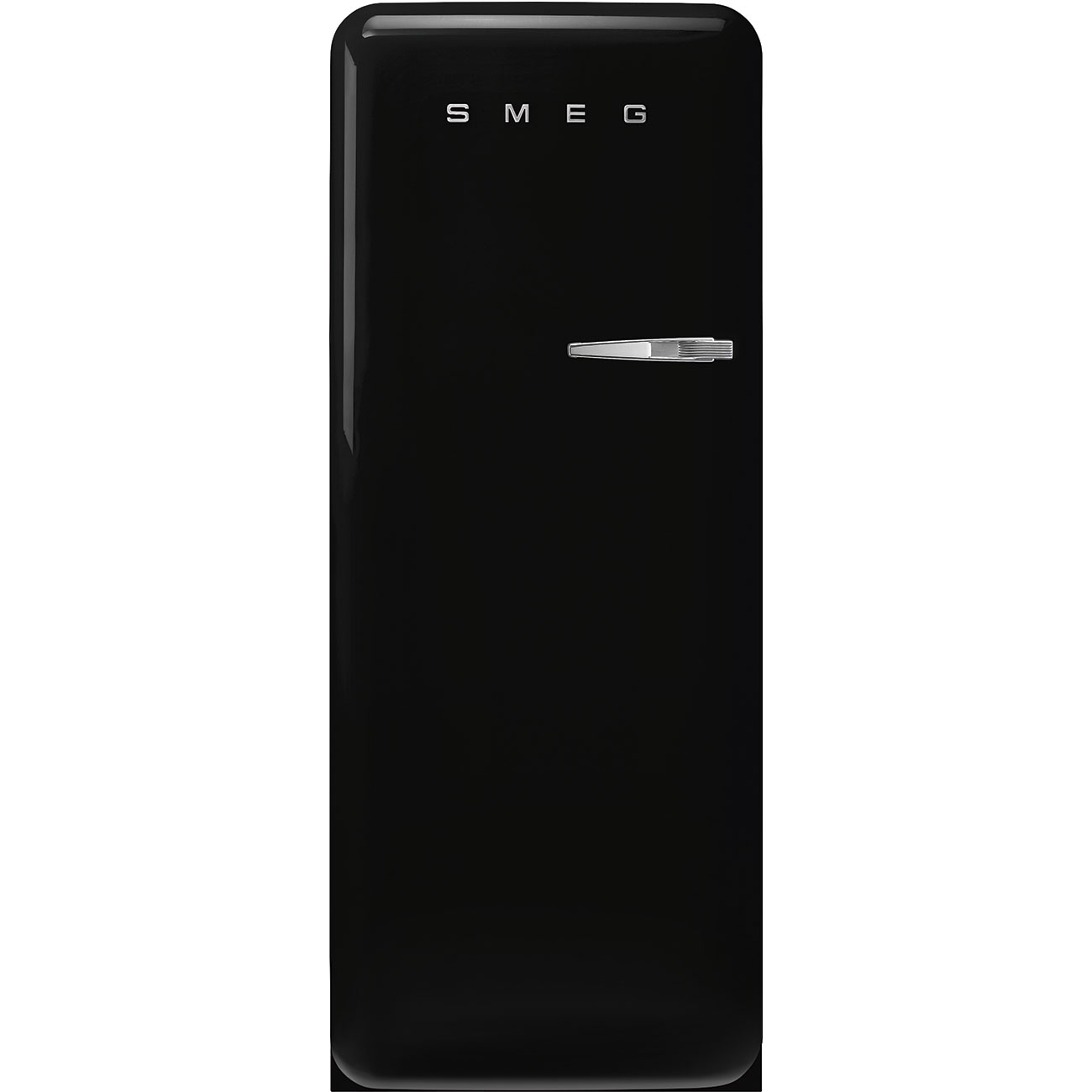 SMEG FAB28LBL5  Kühlschrank mit Gefrierfach, Türanschlag Links (D, 1530 mm hoch, Schwarz, 270 l)