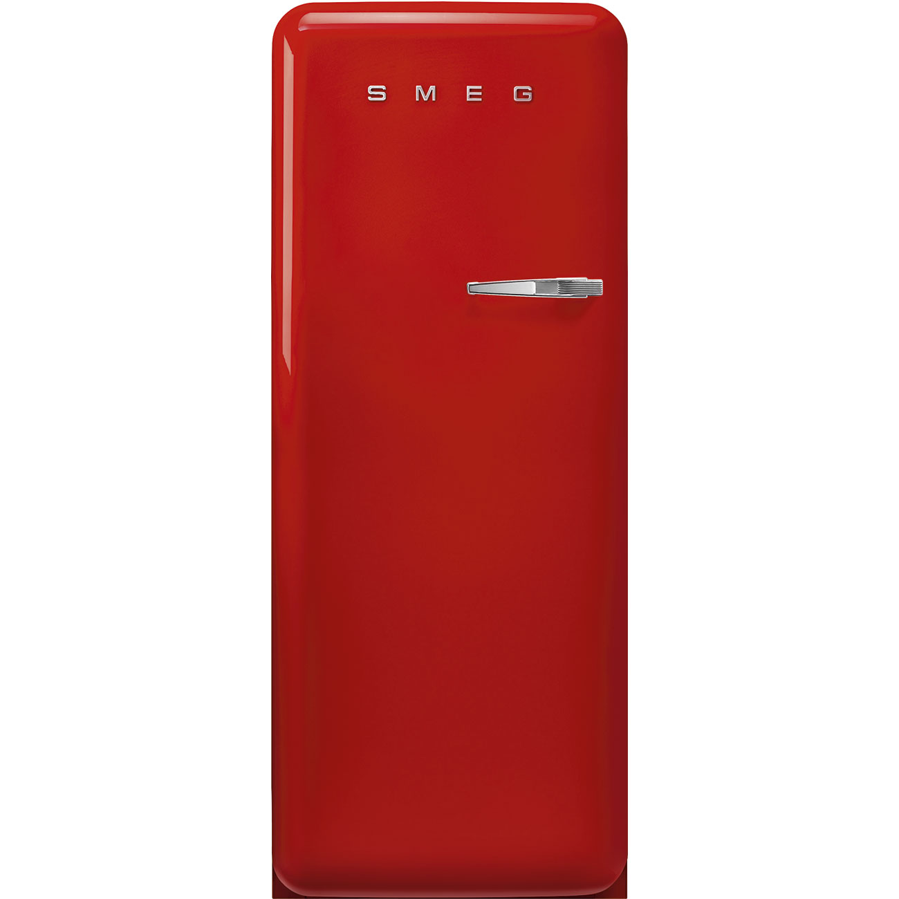 SMEG FAB28LRD5 Kühlschrank mit Gefrierfach, Türanschlag Links (D, 1530 mm hoch, Rot, 270 l)