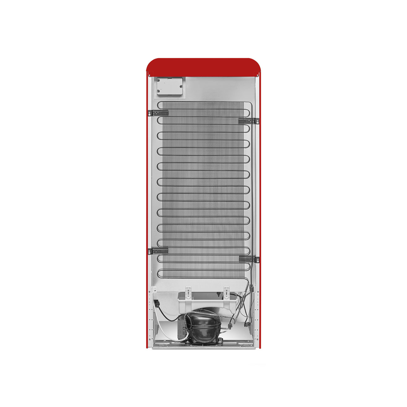 SMEG FAB28LRD5 Kühlschrank mit Gefrierfach, Türanschlag Links (D, 1530 mm hoch, Rot, 270 l)
