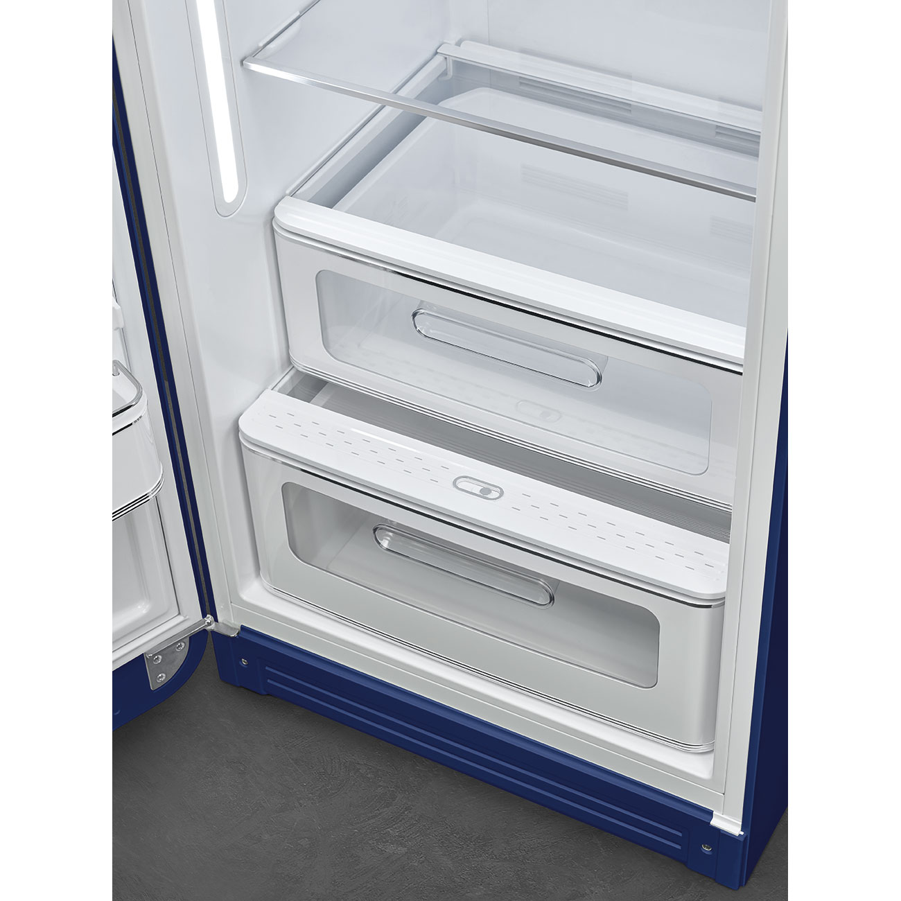 SMEG FAB28LDUJ5 Kühlschrank mit Gefrierfach, Türanschlag Links (D, 1530 mm hoch, Union Jack, 270 l)