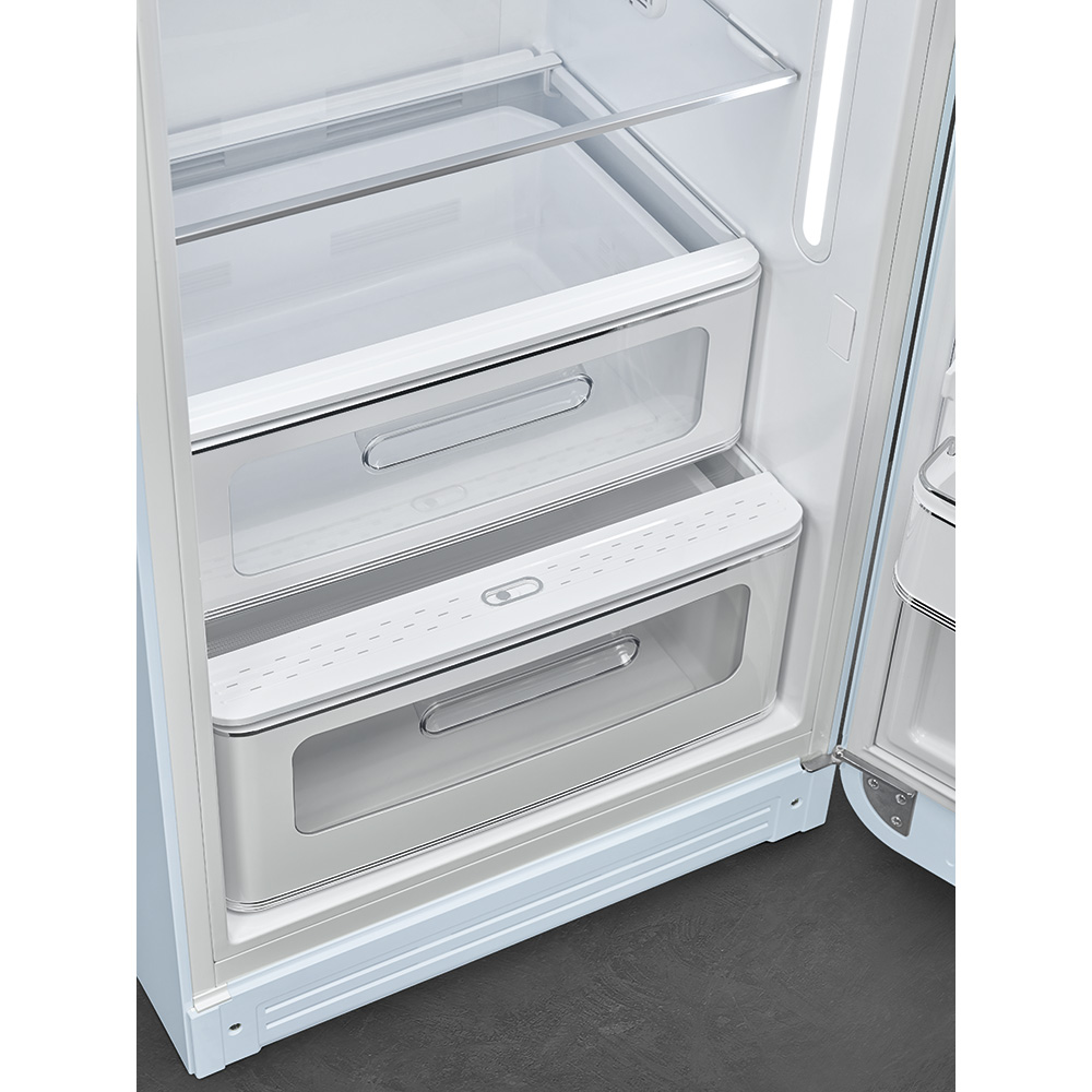 SMEG FAB28RPB5 Kühlschrank mit Gefrierfach,Türanschlag Rechts (D, 1530 mm hoch, Pastellblau, 270 l)