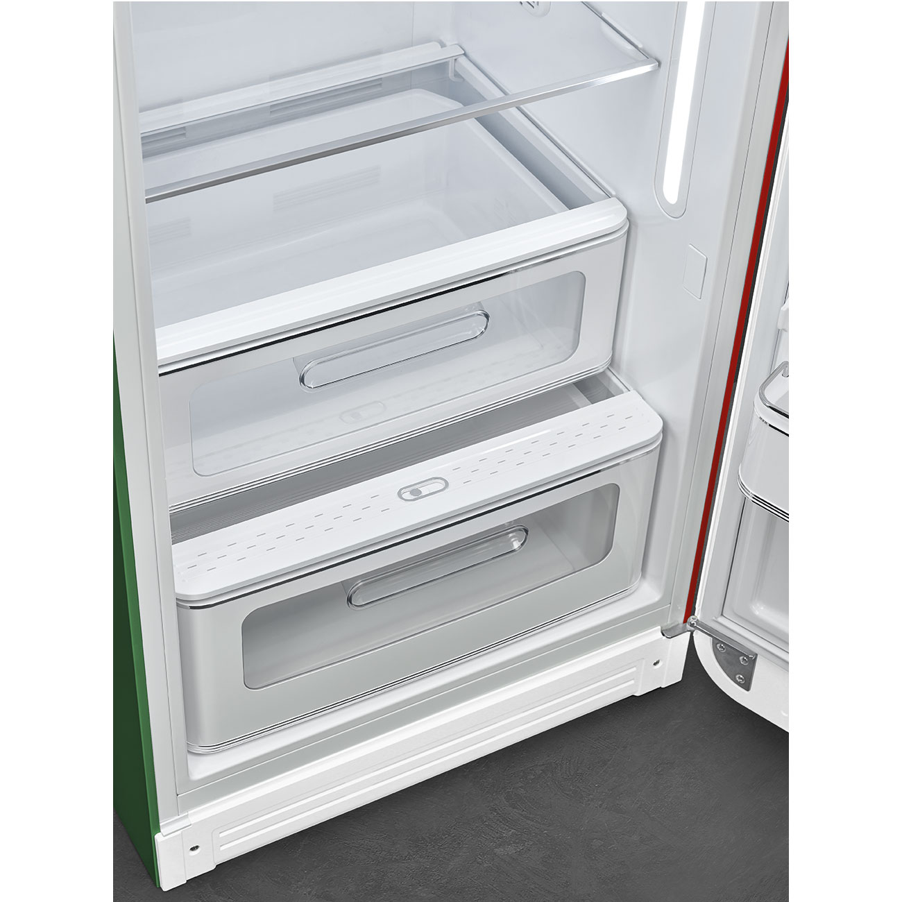 SMEG FAB28RDIT5 Kühlschrank mit Gefrierfach,Türanschlag Rechts (D, 1530 mm hoch, Italia, 270 l)