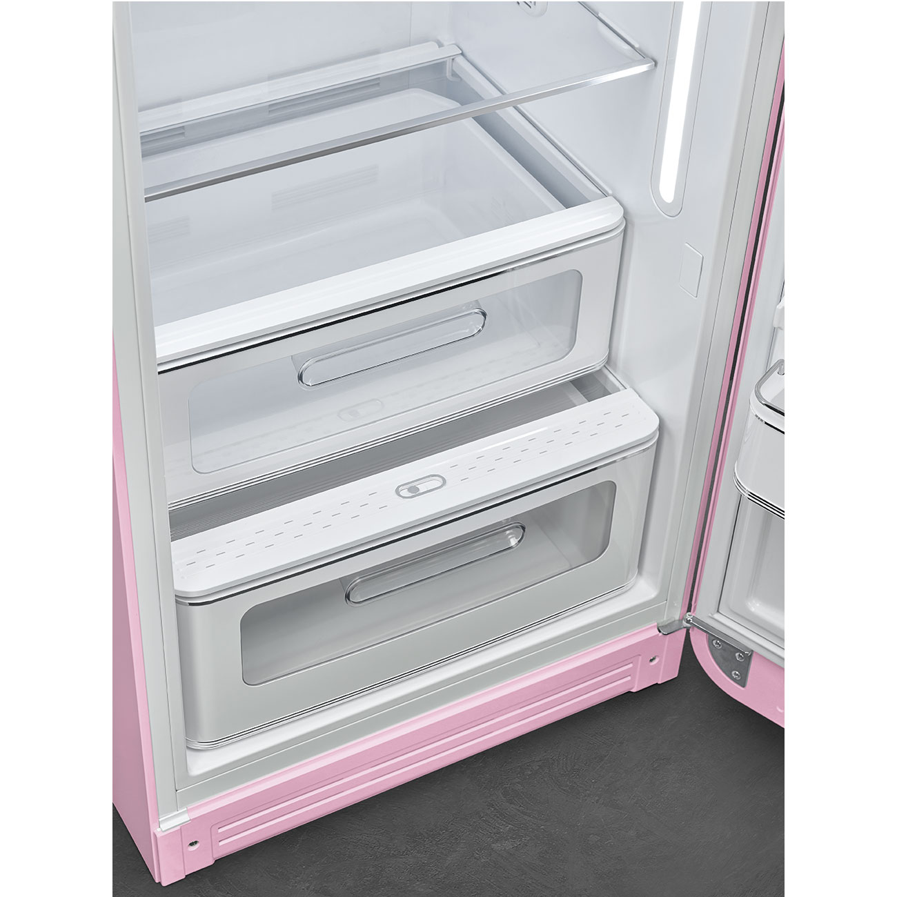 SMEG FAB28RPK5 Kühlschrank mit Gefrierfach,Türanschlag Rechts (D, 1530 mm hoch, Cadillac Pink, 270 l)