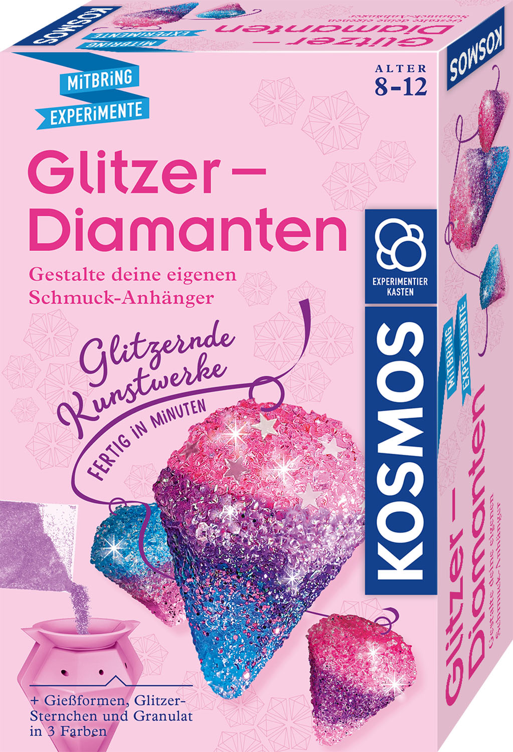 KOSMOS Glitzer-Diamanten Experimentierkasten, Mehrfarbig