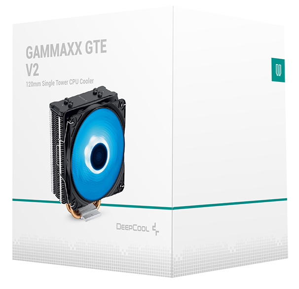 DEEPCOOL GAMMAXX GTE V2 univerzális CPU hűtő, PWM, 4pin, RGB (DP-MCH4-GMX-GTEV2)