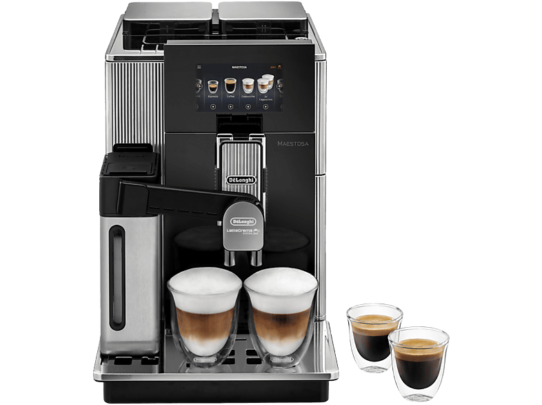 Cafetera superautomática Delonghi RIVELIA EXAM440.55.B, Pantalla táctil a  color de 3,5'', 19 Bares