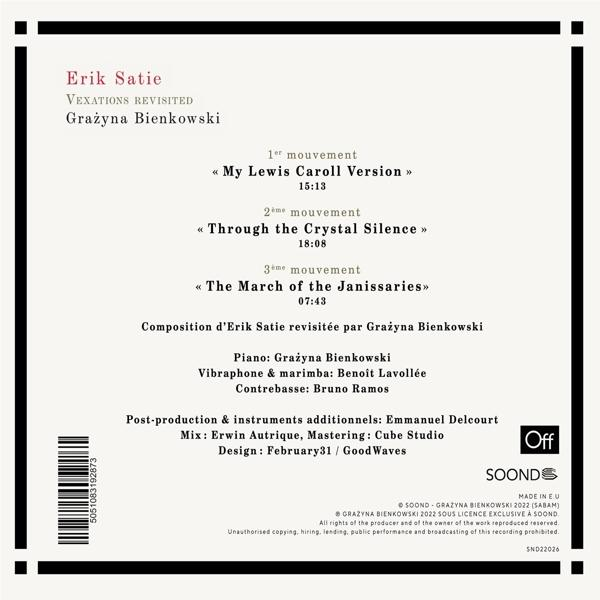 Grazyna Bienkowski Benoit Lavollee - Vexations revisited  - (CD)