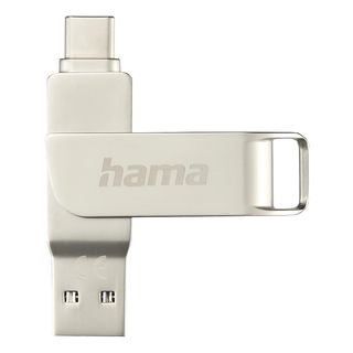 HAMA C-Rotate Pro - Clé USB (256 Go, Argent)