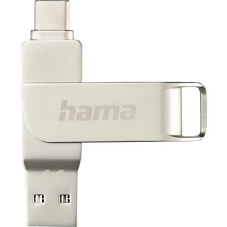 HAMA C-Rotate Pro - Clé USB (256 Go, Argent)