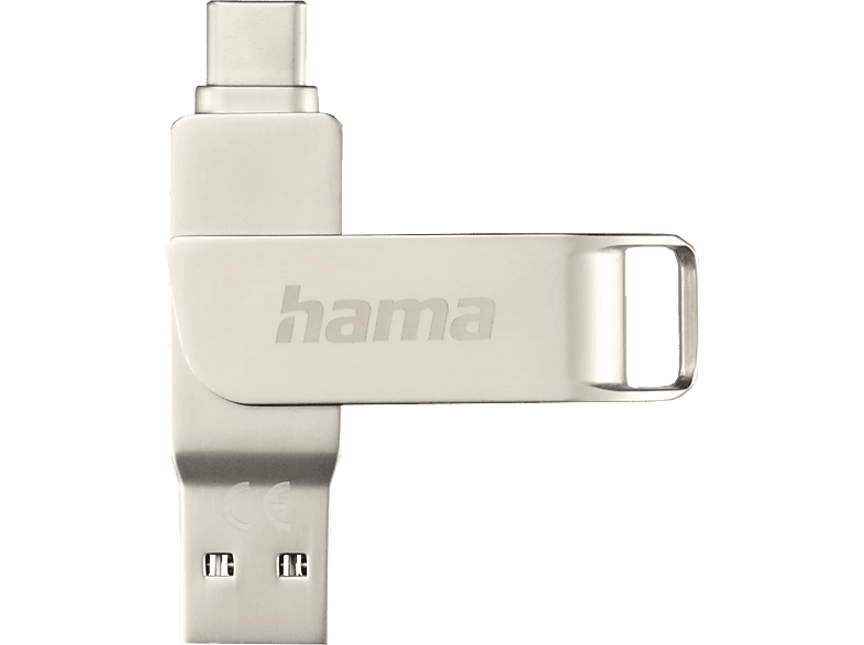 HAMA C-Rotate Pro - USB-Stick (512 GB, Silber)