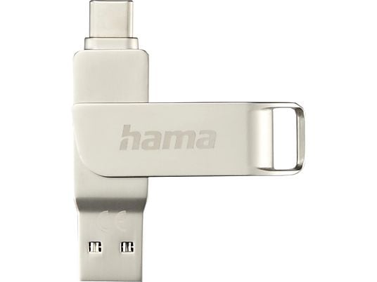 HAMA C-Rotate Pro - Clé USB (512 Go, Argent)