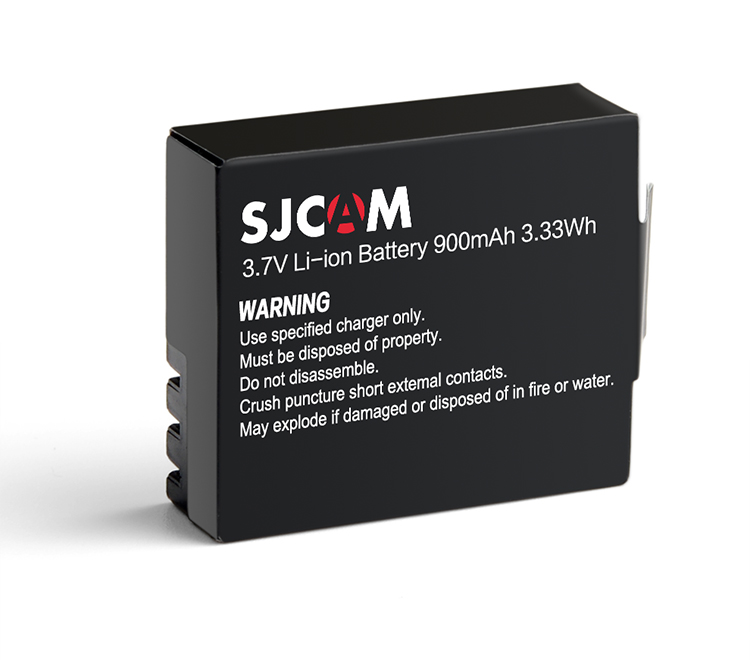 SJCAM SJ4000 SJ5000 M10 Orijinal Aksiyon Kamera Bataryası Siyah