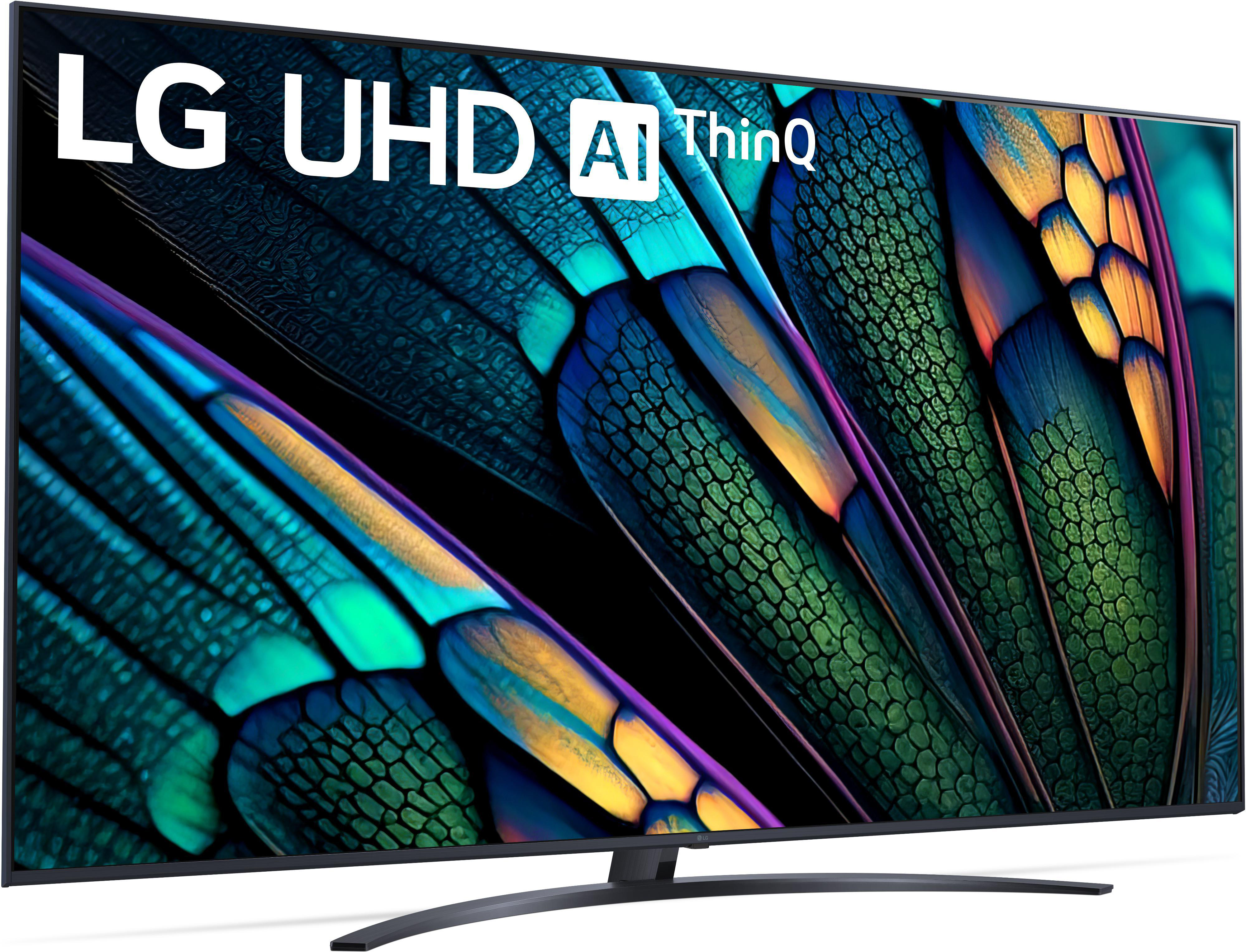 LG TV 4K, / SMART 190 TV, webOS UHD (Flat, UHD LG Zoll 23) 75UR81006LJ cm, 75