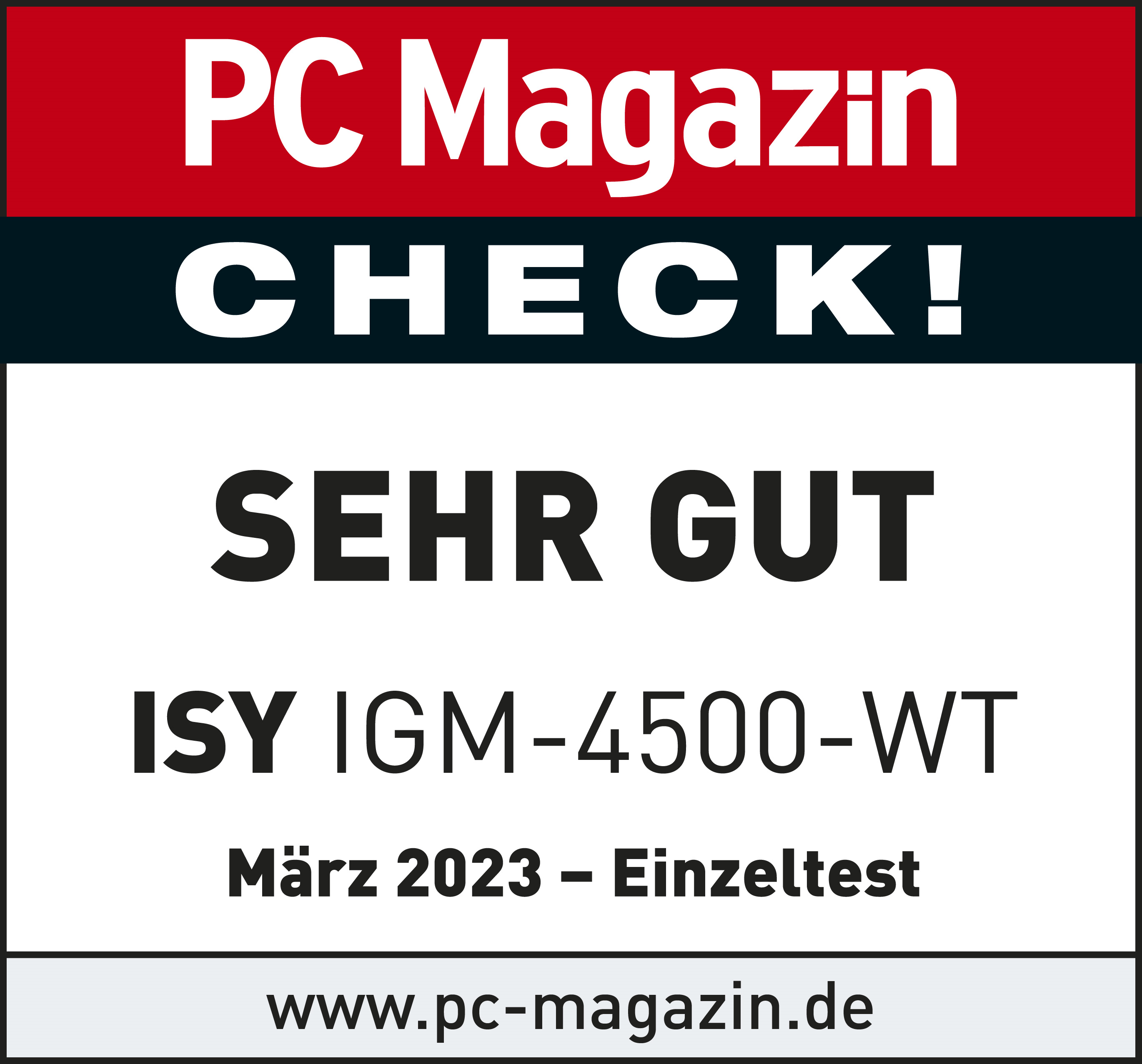 PC Magazin Check-Ergebnis: 
