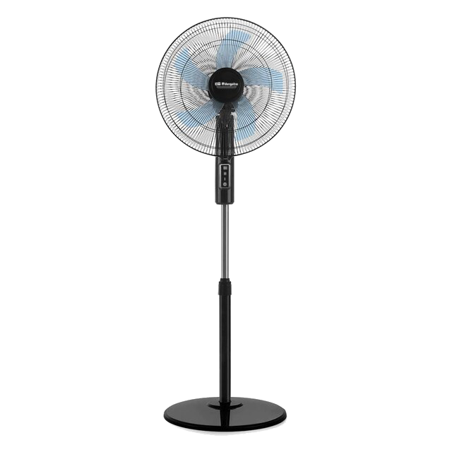 Ventilador de pie - Orbegozo SF 1140, 45 W, 3 Velocidades, 128 cm de alto, Negro