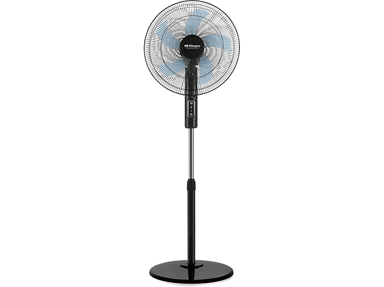 Ventilador de pie - Orbegozo SF 1140, 45 W, 3 Velocidades, 128 cm alto, Negro
