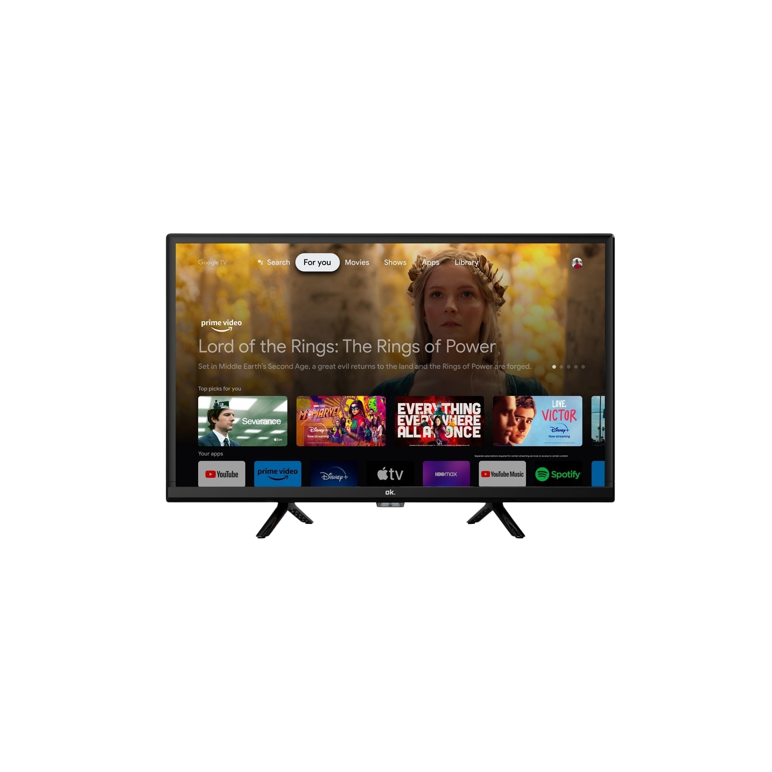 OK. OTV 24GH-5023C 24" FULL LED Smart HD-ready - HD ready - Led-tv - 24 inch