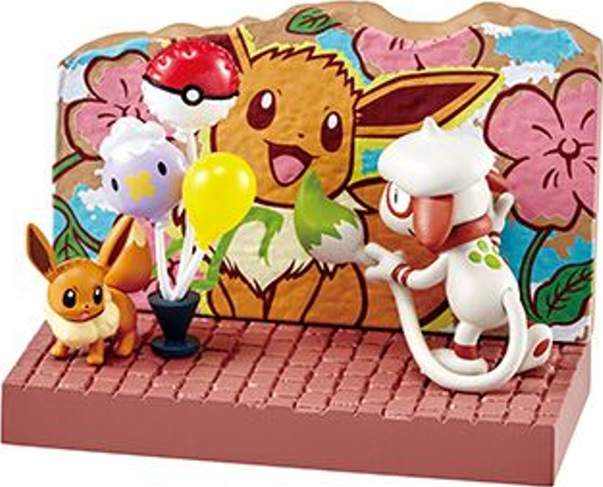 RE-MENT Pokémon - Pokémon Town 2: Festival Street Corner (6 Packungen) - ensemble de figurines à collectionner (Multicolore)