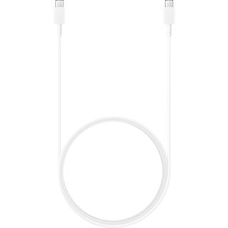 Cable USB C - Samsung EP-DX310JWEGEU, 1.8m, 3 A, Macho-Macho, Blanco