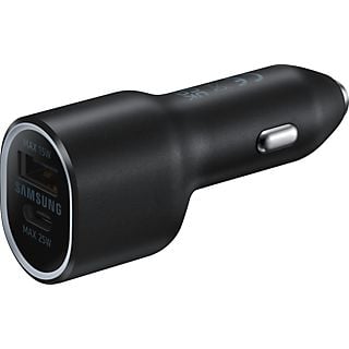 Cargador coche - Samsung EP-L4020, 40W, Entradas USB-A 15W - USB-C 25W, Negro