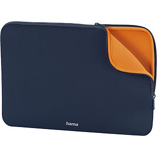 HAMA Neoprene - Notebook-Hülle, Universal, 17.3 "/44 cm, Blau/Orange