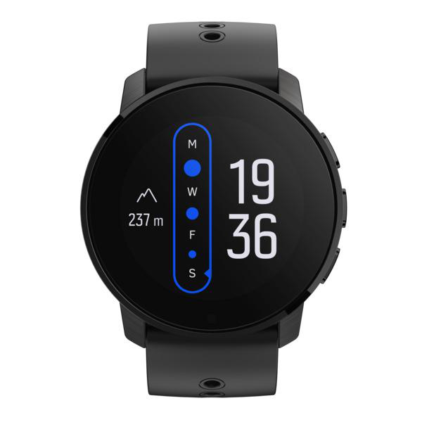 SUUNTO 9 Peak All Black Titanium Sportuhr Titanium 5, Glasfaserverstärktes Polyamid, Glasmaterial Saphirkristall Silikon, Für Handgelenkumfang 125-175 mm, (Zusatzarmband bis 215 mm), All Black Titanium
