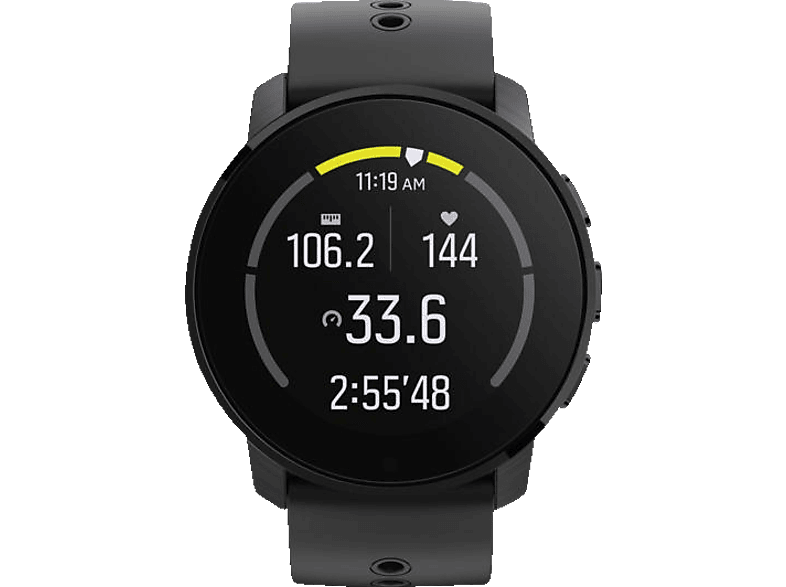 Sportuhr SUUNTO 9 Peak All Black Titanium Sportuhr Titanium 5 Glasfaserverstarktes Polyamid Glasmaterial Saphirkristall Silikon Fur Handgelenkumfang 125 175 mm Zusatzarmband bis 215 mm All Black Titan...