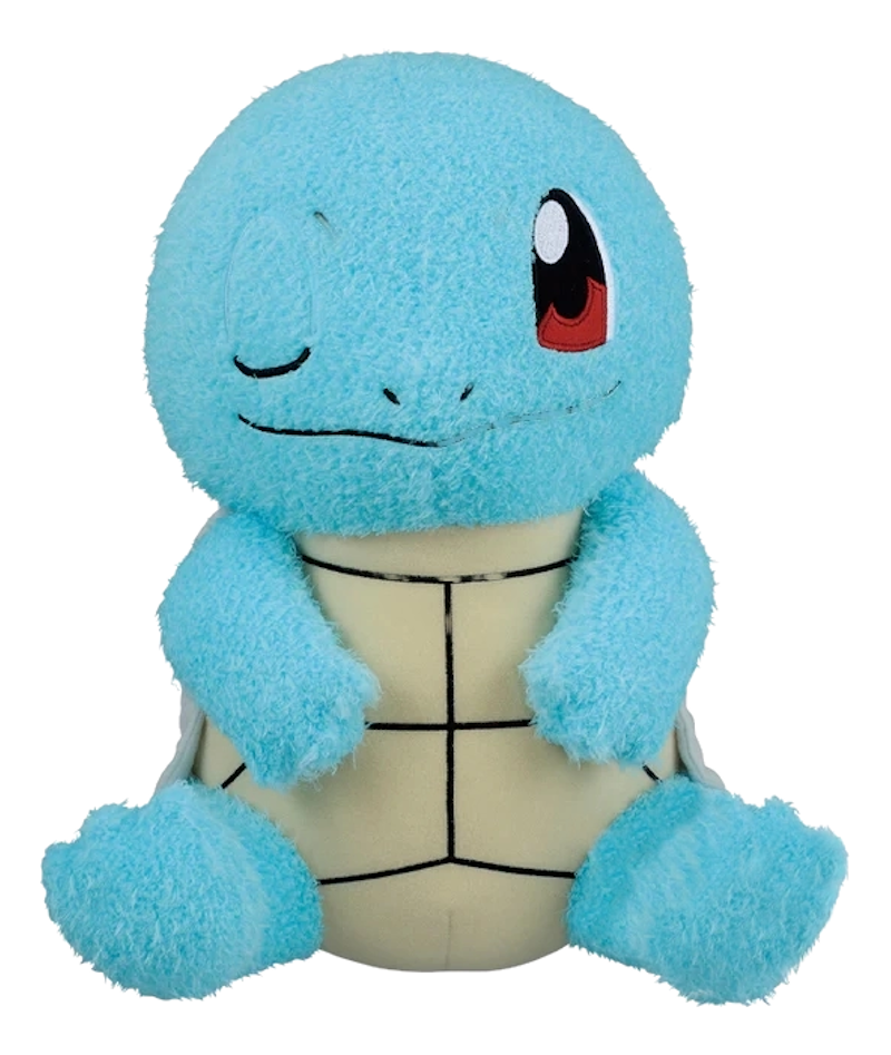 BANPRESTO Pokémon - Schiggy - Plüschfigur (Blau/Creme/Schwarz)