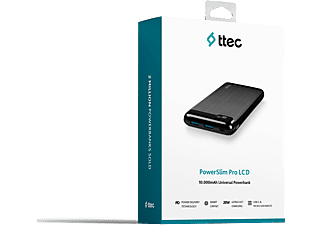 TTEC PowerSlim LCD PD 10.000 mAh Taşınabilir Şarj Cihazı Siyah_6