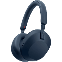 MediaMarkt SONY WH-1000XM5 - Draadloze koptelefoon met Noise Cancelling - Blauw aanbieding