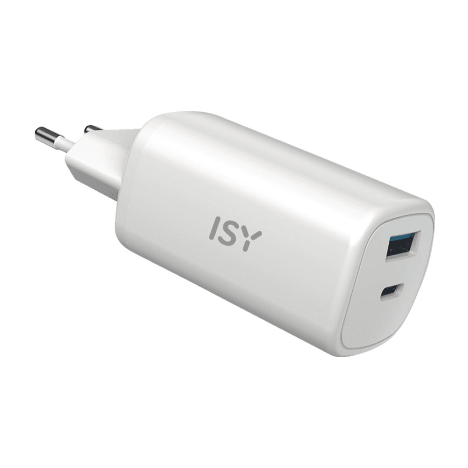 Caricabatteria ISY Universal 65W GAN Charger da 65W, Bianco