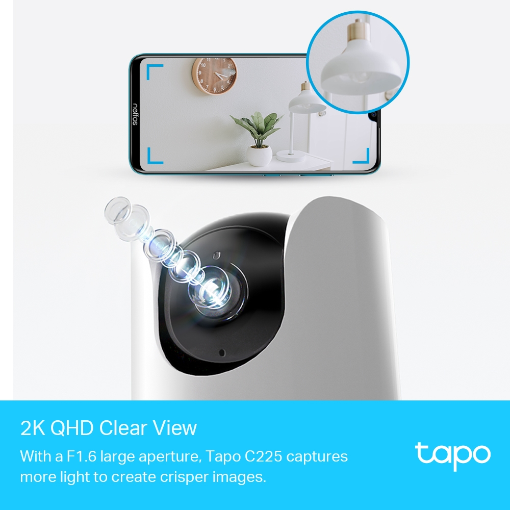 TP-LINK Tapo C225 | WLAN Überwachungskamera (QHD, 2560 × 1440