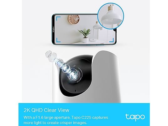 TP-LINK Tapo C225 - Caméra de surveillance WLAN (QHD, 2560 × 1440)