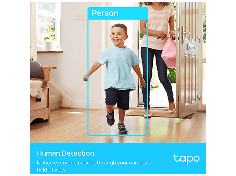 TP-Link Tapo C225, Überwachungskamera (Anzahl Kameras: 1, für Innen, Nachtsichtfunktion, Netzbetrieb, Schwenkbar, Neigbar, QHD, Weiß) — Foto 5 von 5