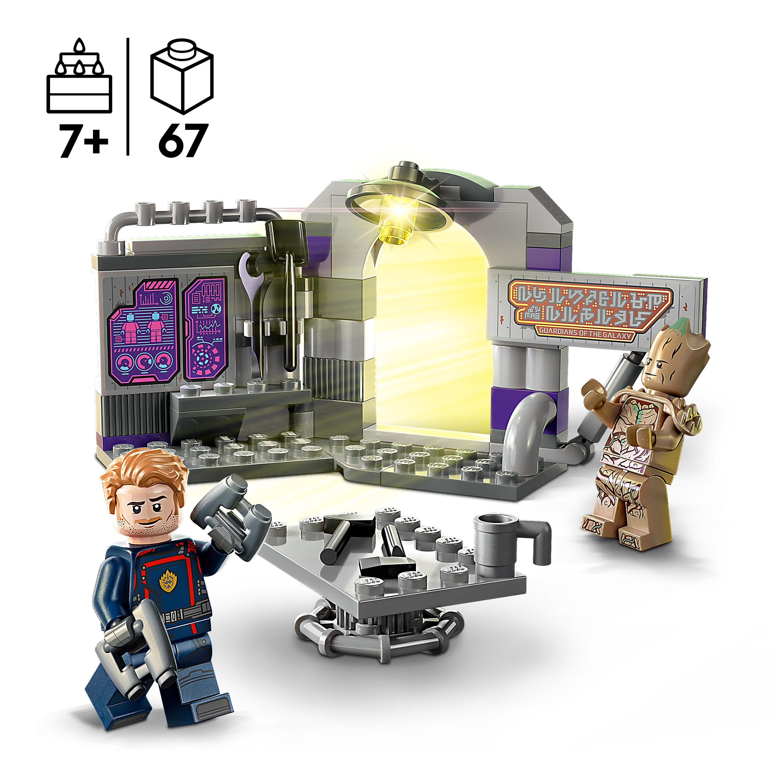 LEGO Marvel 76253 Hauptquartier the Galaxy of der Bausatz, Mehrfarbig Guardians