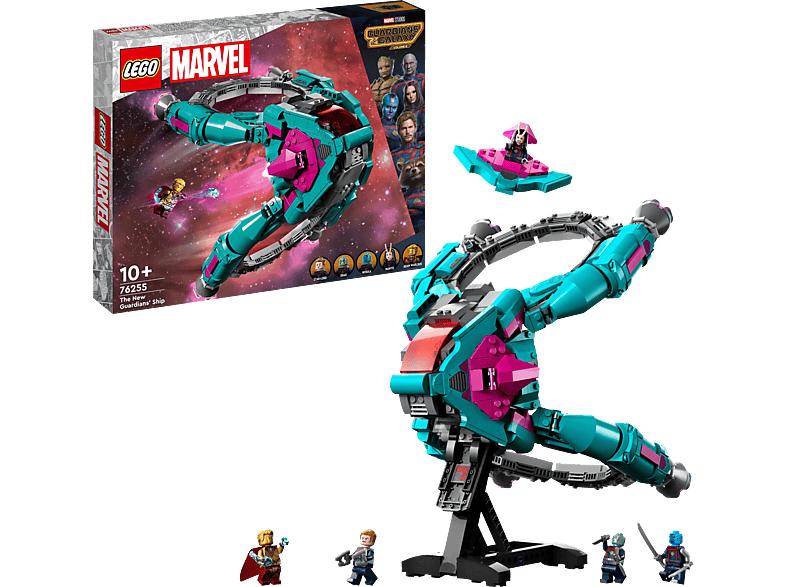 LEGO Marvel 76255 Das neue Schiff der Guardians Bausatz, Mehrfarbig