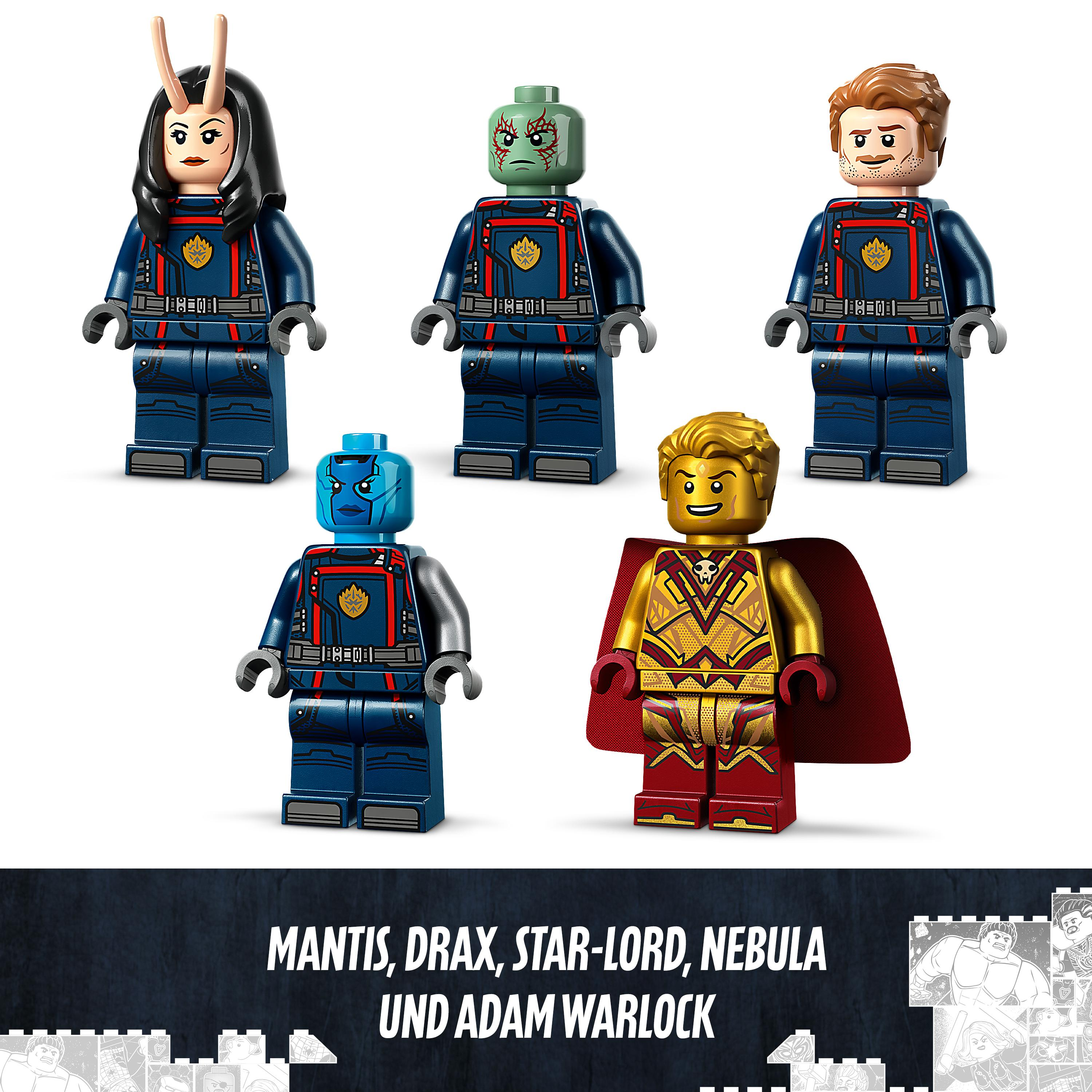 LEGO Marvel 76255 Schiff Bausatz, der neue Guardians Mehrfarbig Das